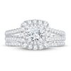 Thumbnail Image 3 of Diamond Bridal Set 1-1/2 ct tw Round-cut 14K White Gold