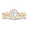 Thumbnail Image 2 of Diamond Bridal Set 1 ct tw Oval/Round-cut 14K Yellow Gold
