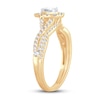 Thumbnail Image 2 of Diamond Bridal Set 1/2 ct tw Pear-shaped/Round-cut 14K Yellow Gold