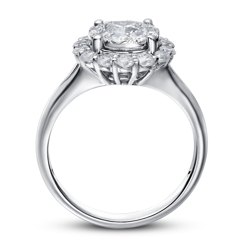 Main Image 2 of Diamond Engagement Ring 1 ct tw Round 14K White Gold