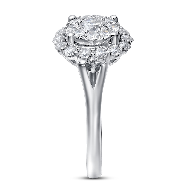 Main Image 3 of Diamond Engagement Ring 1 ct tw Round 14K White Gold