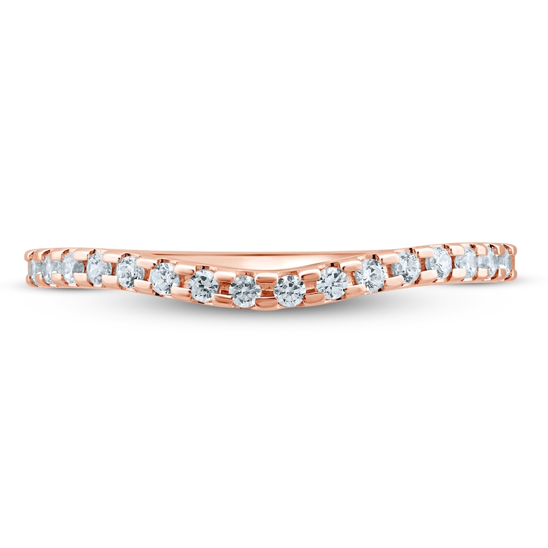 Main Image 3 of Diamond Anniversary Ring 1/6 ct tw Round 14K Rose Gold