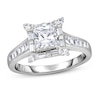 Thumbnail Image 0 of Diamond Engagement Ring 1-7/8 ct tw Baguette/Princess 14K White Gold