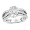 Thumbnail Image 1 of Diamond Bridal Set 7/8 ct tw Round 14K White Gold