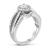 Thumbnail Image 2 of Diamond Bridal Set 7/8 ct tw Round 14K White Gold