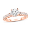 Thumbnail Image 1 of Diamond Ring 1-1/5 ct tw Round 14K Rose Gold