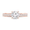 Thumbnail Image 4 of Diamond Ring 1-1/5 ct tw Round 14K Rose Gold