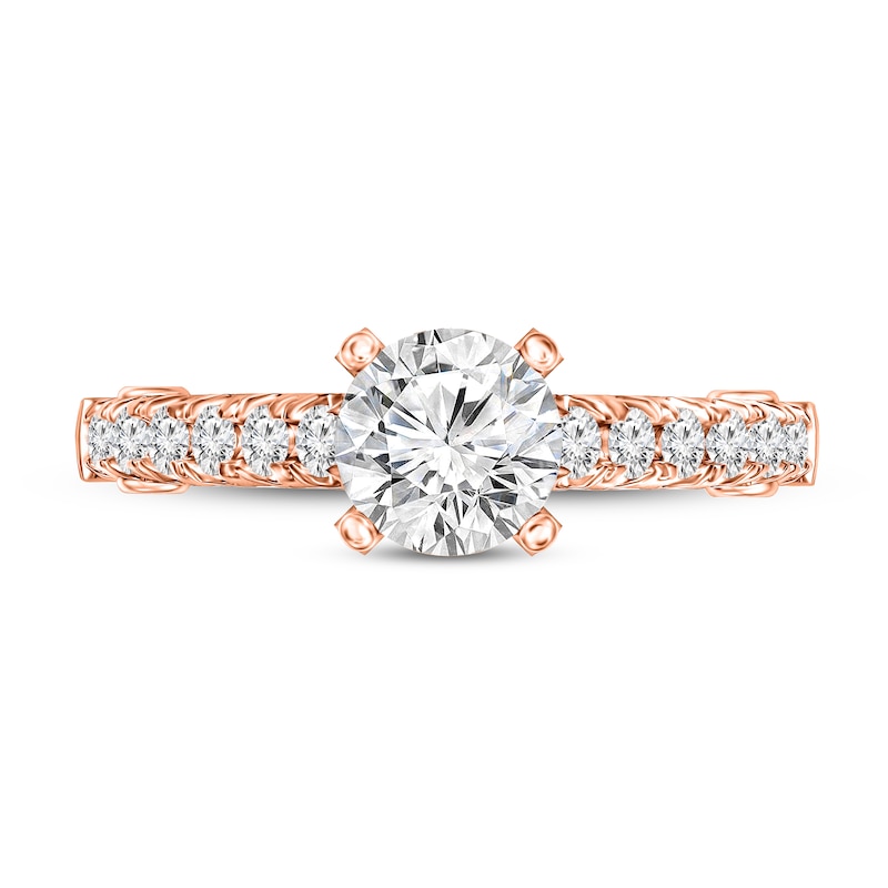 Main Image 4 of Diamond Ring 1-1/5 ct tw Round 14K Rose Gold