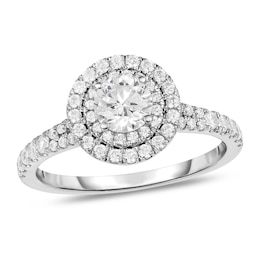 Diamond Engagement Ring 1 ct tw Round 14K White Gold