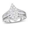 Thumbnail Image 1 of Diamond Engagement Ring 1 ct tw Baguette/Round 14K White Gold