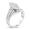 Thumbnail Image 2 of Diamond Engagement Ring 1 ct tw Baguette/Round 14K White Gold