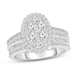 Diamond Bridal Set 1 ct tw Round 14K White Gold