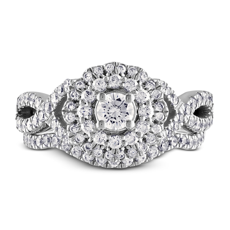 Diamond Bridal Set 1 ct tw Round 14K White Gold