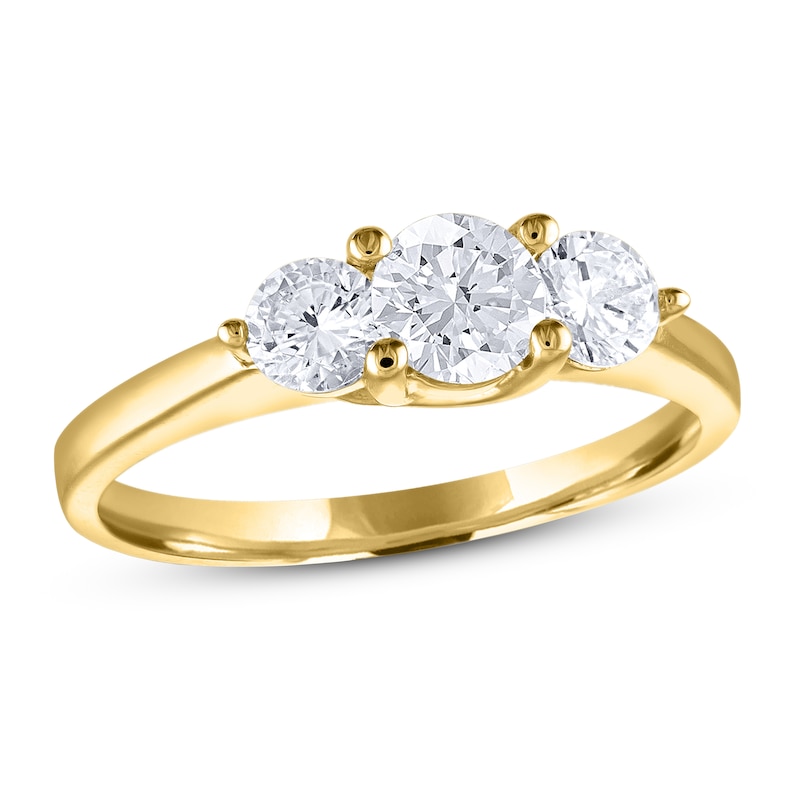 Diamond 3-Stone Ring 1 ct tw Round 14K Yellow Gold | Jared