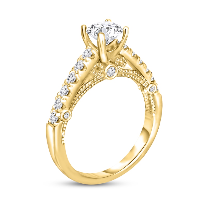 Main Image 3 of Diamond Ring 1-1/5 ct tw Round 14K Yellow Gold