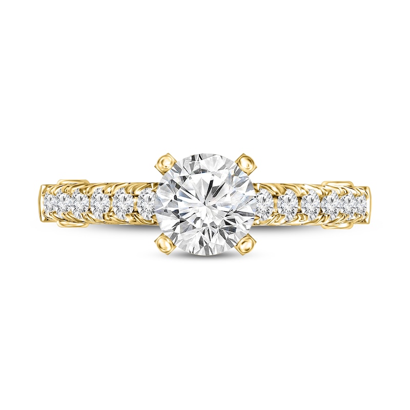 Main Image 4 of Diamond Ring 1-1/5 ct tw Round 14K Yellow Gold