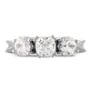 Thumbnail Image 2 of Diamond 3-Stone Ring 2 ct tw Cushion/Round 14K White Gold