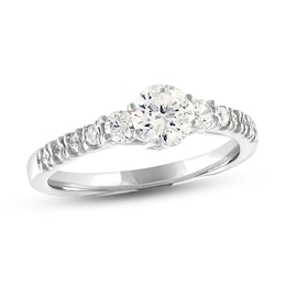 Diamond Engagement Ring 1 ct tw Round 14K White Gold