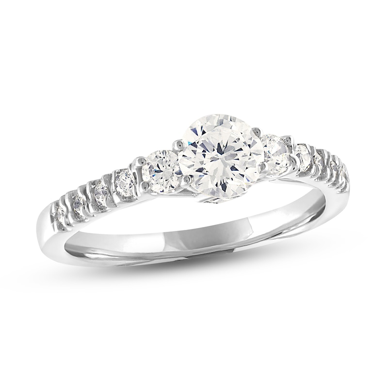 Main Image 1 of Diamond Engagement Ring 1 ct tw Round 14K White Gold