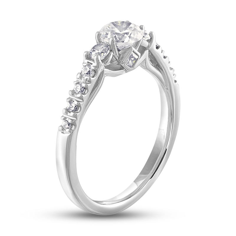 Main Image 2 of Diamond Engagement Ring 1 ct tw Round 14K White Gold