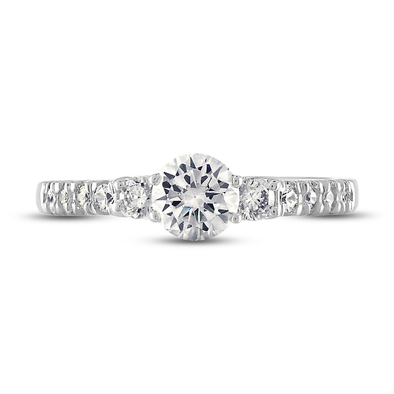 Main Image 3 of Diamond Engagement Ring 1 ct tw Round 14K White Gold