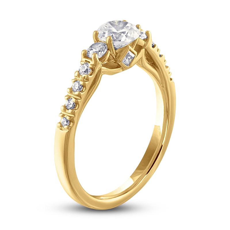 Main Image 2 of Diamond Ring 1 ct tw Round 14K Yellow Gold