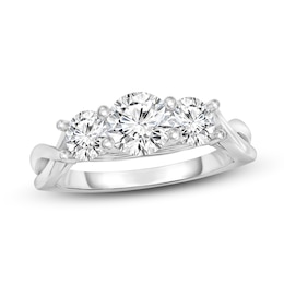 Diamond Ring 1 ct tw Round 14K White Gold