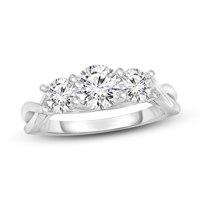 Main Image 1 of Diamond Ring 1 ct tw Round 14K White Gold