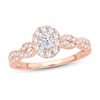 Thumbnail Image 1 of Diamond Ring 1/2 ct tw Oval 14K Rose Gold