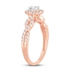 Thumbnail Image 2 of Diamond Ring 1/2 ct tw Oval 14K Rose Gold