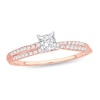 Thumbnail Image 1 of Diamond Ring 1/2 ct tw Princess 14K Rose Gold