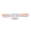 Thumbnail Image 3 of Diamond Ring 1/2 ct tw Princess 14K Rose Gold