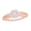 Thumbnail Image 1 of Diamond Ring 1/2 ct tw Princess 14K Rose Gold