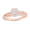 Thumbnail Image 0 of Diamond Ring 1/2 ct tw Emerald-cut 14K Rose Gold