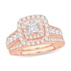 Thumbnail Image 0 of Diamond Bridal Set 2 ct tw Princess 14K Rose Gold