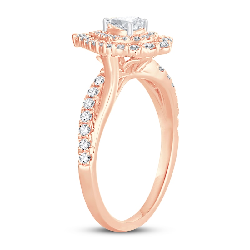 Diamond Ring 3/4 ct tw Pear-shaped 14K Rose Gold | Jared