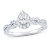 Thumbnail Image 1 of Diamond Engagement Ring 1/2 ct tw Pear-shaped 14K White Gold