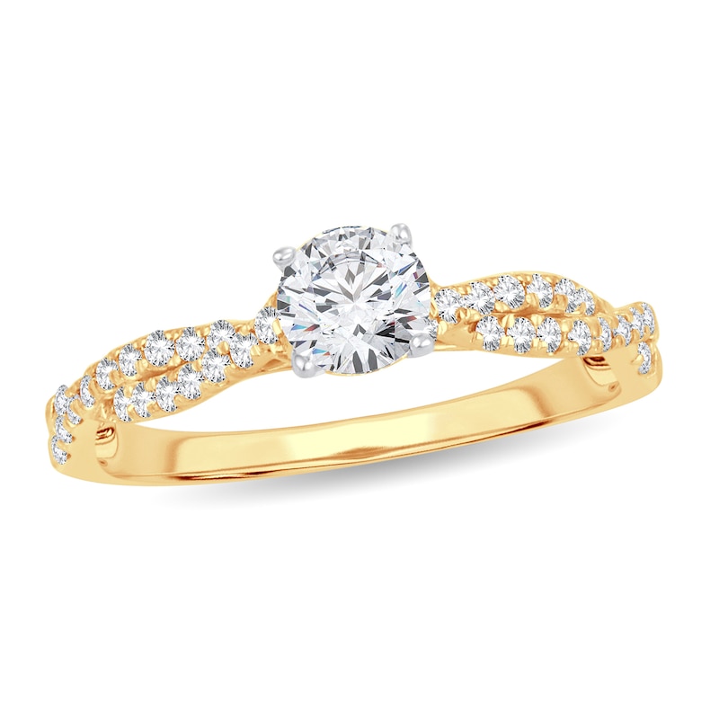 Main Image 1 of Diamond Ring 3/4 ct tw Round 14K Yellow Gold