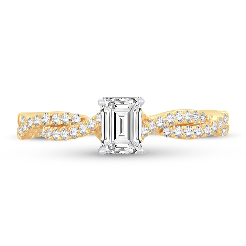 Main Image 2 of Diamond Ring 3/4 ct tw Emerald-cut 14K Yellow Gold