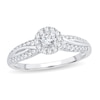 Thumbnail Image 1 of Diamond Engagement Ring 1/2 ct tw Round 14K White Gold