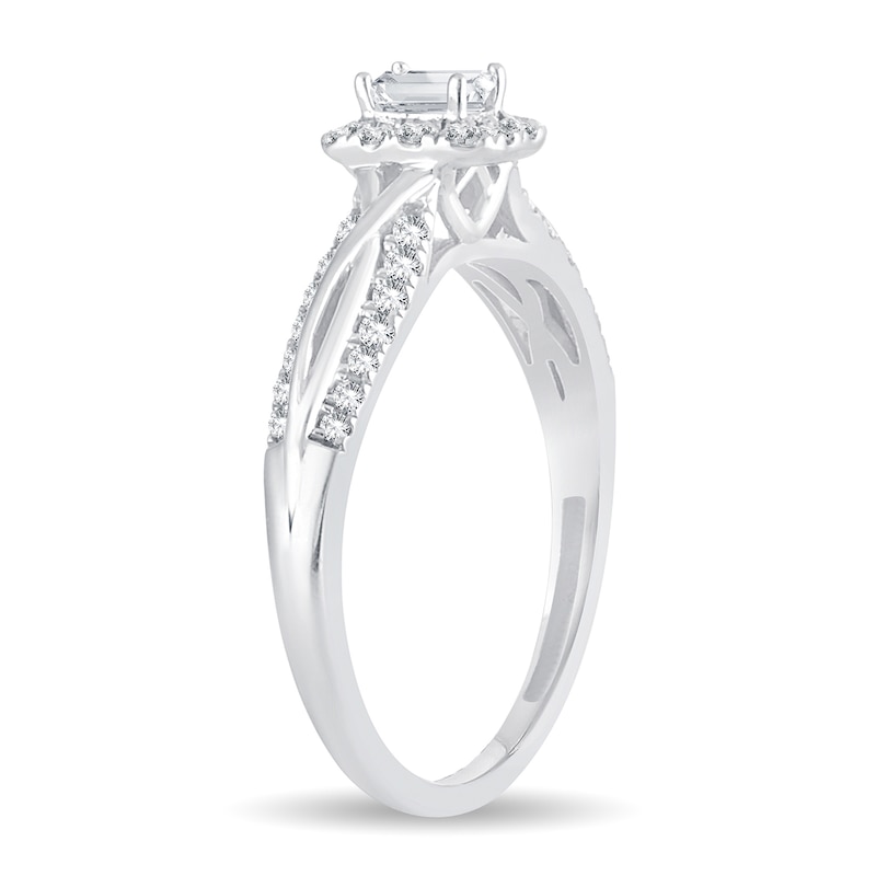 Main Image 2 of Diamond Engagement Ring 1/2 ct tw Round 14K White Gold