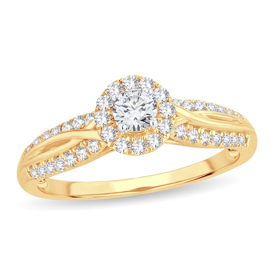 Diamond Ring 1/2 ct tw Round 14K Yellow Gold | Jared