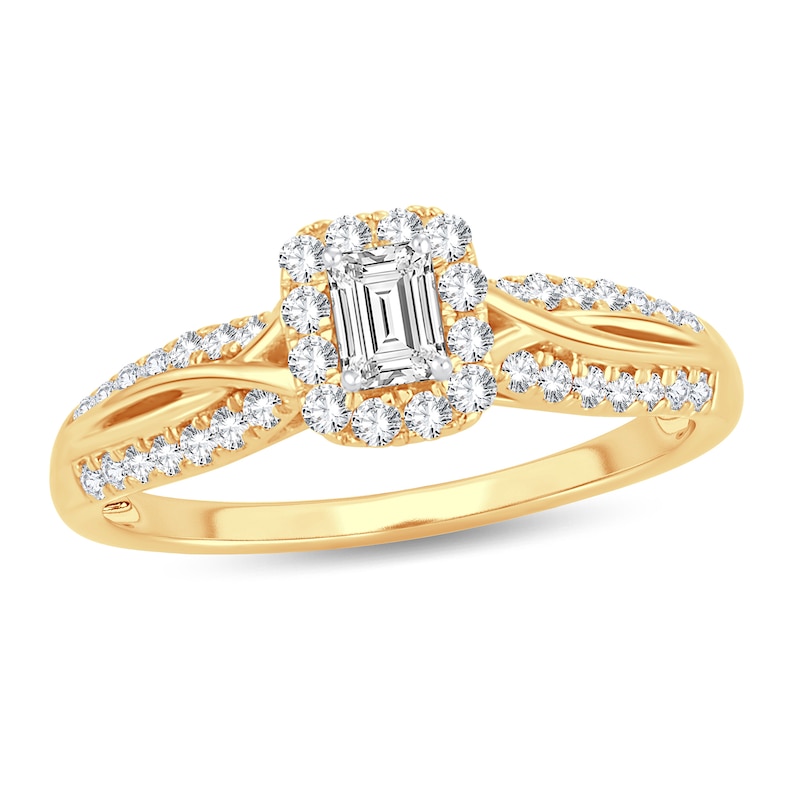 Diamond Ring 1/2 ct tw Emerald-cut 14K Yellow Gold | Jared