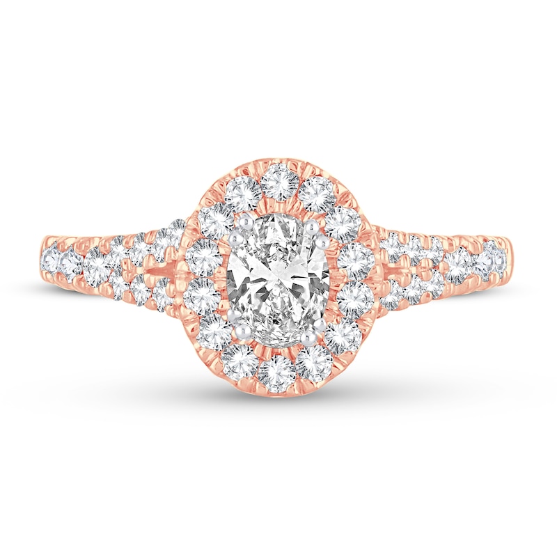 Main Image 3 of Diamond Ring 1-1/4 ct tw Oval 14K Rose Gold