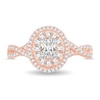 Thumbnail Image 3 of Diamond Ring 3/4 ct tw Oval 14K Rose Gold