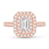 Thumbnail Image 3 of Diamond Ring 1 ct tw Emerald-cut 14K Rose Gold