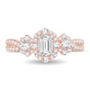 Thumbnail Image 2 of Diamond Ring 1-1/6 ct tw Emerald-cut 14K Rose Gold