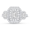 Thumbnail Image 2 of Diamond Engagement Ring 1-1/2 ct tw Emerald-cut 14K White Gold