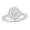 Thumbnail Image 1 of Diamond Engagement Ring 3/4 ct tw Oval 14K White Gold