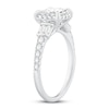 Thumbnail Image 1 of Diamond Engagement Ring 1 ct tw Round/Princess 14K White Gold